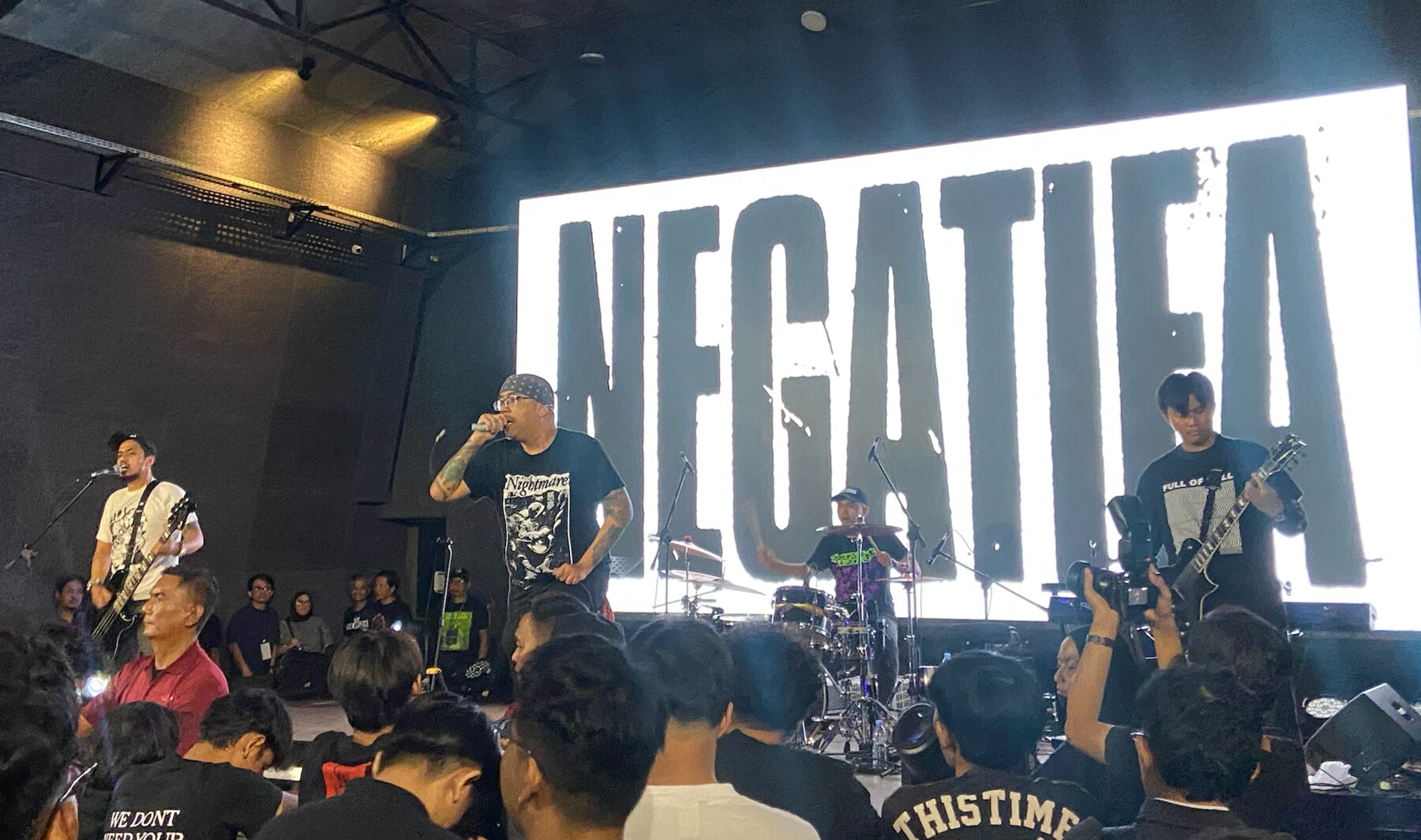 Negatifa performing at M Bloc Live House